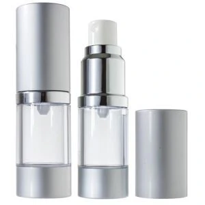 10ml-120ml Õhuta pump pudel hõbe