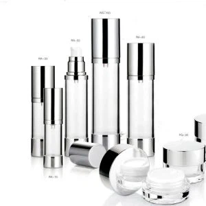 Luksuslik õhupumbata pudel 15 ml alumiiniumkorgiga